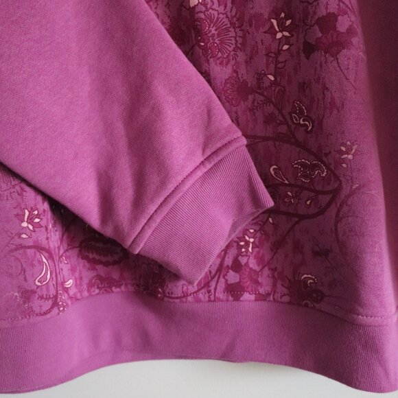 Northern Traditions Women's Sz M Crewneck Ribbed Fleece Pullover Relaxed Sweater - Picture 8 of 12